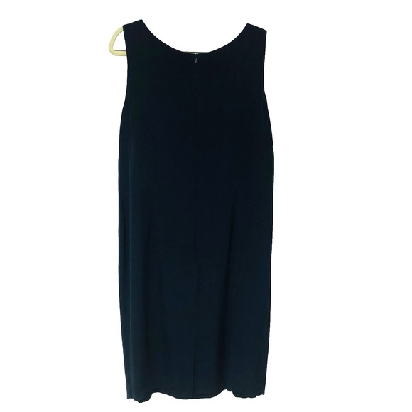 Cynthia Howie Womens Silk Dress Navy‎ Minimalist Party Office Church 18W 2X - Picture 3 of 7